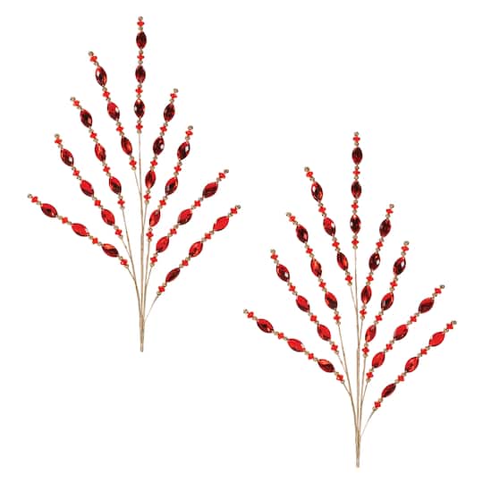 33.75" Jewel Bead Sprays, 2ct.